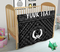 Pohnpei Personalised Premium Quilt - Pohnpei Seal With Polynesian Tattoo Style ( Black) - Polynesian Pride