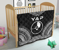 Yap Premium Quilt - Yap Flag Polynesian Chief Black Version - Polynesian Pride