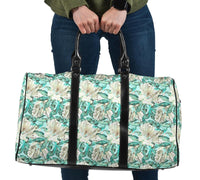Hawaii Seamless Tropical Flower Plant Pattern Background Hawaii Travel Bag Travel Bag One size Black - Polynesian Pride