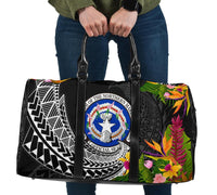 Northern Mariana Islands Travel Bag - Seal Spiral Polynesian Patterns Travel Bag - Black - Northern Mariana Islands One size Black - Polynesian Pride