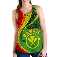 Kanaka Maoli Women's Racerback Tank Hawaii Kanaloa Tatau - Polynesian Pride
