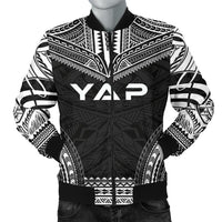 Yap Polynesian Chief Men's Bomber Jacket - Black Version Black - Polynesian Pride