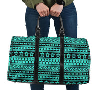 Polynesian Tattoo Tribal Turquoise Hawaii Travel Bag Travel Bag One size Turquoise - Polynesian Pride