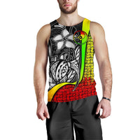 Yap Micronesia Men's Tank Top Reggae - Turtle With Hook - Polynesian Pride