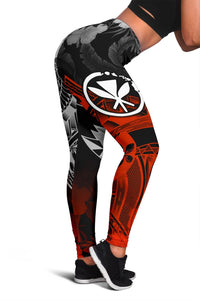 Polynesian Hawaii Kanaka Maoli Women's Leggings - Vintage Polynesian Style - Polynesian Pride