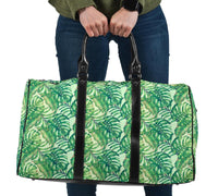 Tropical Leaves Jungle Monstera Leaf Hawaii Travel Bag Travel Bag One size Black - Polynesian Pride