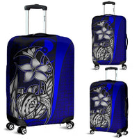 Yap Micronesian Luggage Covers Blue - Turtle With Hook Blue - Polynesian Pride