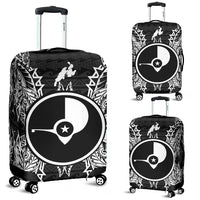 Yap Polynesian Luggage Covers Map Black Black - Polynesian Pride