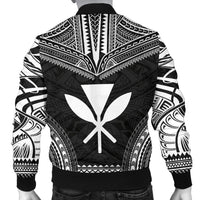 Kanaka Maoli Polynesian Chief Men's Bomber Jacket - Black Version - Polynesian Pride