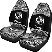 Tonga Polynesian Car Seat Covers - Pride White Version - Polynesian Pride