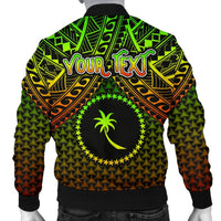 Polynesian Chuuk Personalised Men's Bomber Jacket - Reggae Vintage Polynesian Patterns - Polynesian Pride