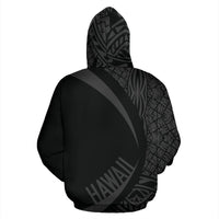 Hawaii Polynesian Hoodie Circle Style 01 Gray Color - Polynesian Pride