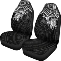 Yap Polynesian Car Seat Covers - White Turtle - Polynesian Pride