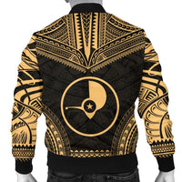 Yap Polynesian Chief Men's Bomber Jacket - Gold Version - Polynesian Pride
