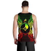 Yap Polynesian Men Tank Top Map Reggae - Polynesian Pride