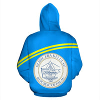 Palau All Over Hoodie Polynesian Curve Version - Polynesian Pride