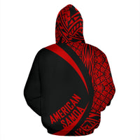 American Samoa Polynesian Zip up Hoodie Circle Style 02 - Polynesian Pride
