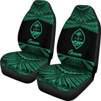 Guam Polynesian Car Seat Covers - Pride Green Version - Polynesian Pride