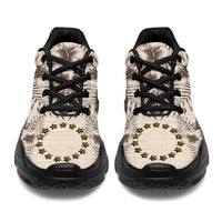 Cook Islands 2 Chunky Sneakers - The Beige Hibiscus - Polynesian Pride