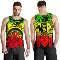 Polynesian Men's Tank Top - Guam Flag, Seal with Maui Moana Tattoo - Polynesian Pride
