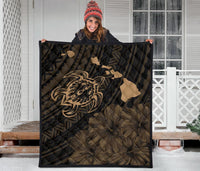 Hawaii Sea Turtle Is Swimming Toward Premium Quilt Gold - Polynesian Pride