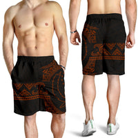 Pohnpei Polynesian All Over Print Men's Short - Brown Version - Polynesian Pride