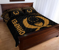 Pohnpei Quilt Bed Set - Chuuk Flag Curve Version - Polynesian Pride