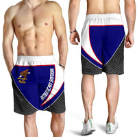 American Samoa Flag Spine Men Short - Polynesian Pride
