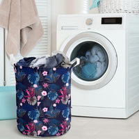 Tropical Palm Tree And Flower Hawaii Laundry Basket - Polynesian Pride