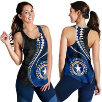 Northern Mariana Islands Women's Racerback Tank Kanaloa Tatau Gen MP - Polynesian Pride