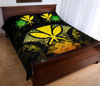Kanaka Maoli (Hawaii) Polynesian Quilt Bed Set Hibiscus Reggae - Polynesian Pride