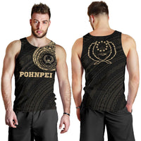 Pohnpei Micronesia Tattoo Tank Top A7 Black - Polynesian Pride