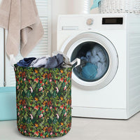 Tropical Flamingo Hibiscus Hawaii Laundry Basket - Polynesian Pride