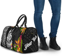 New Caledonia Travel Bag - Custom Personalised Seal Spiral Polynesian Patterns - Polynesian Pride