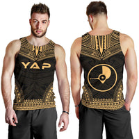 Yap Men's Tank Top - Polynesian Chief Gold Version - Polynesian Pride
