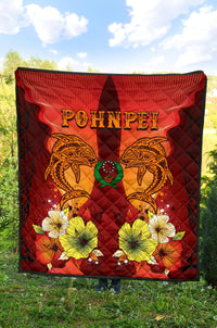 Pohnpei Premium Quilt - Tribal Tuna Fish - Polynesian Pride
