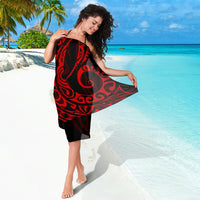 Kanaka Map Red Polynesian Sarong - Polynesian Pride