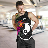 Yap Men's Tank Top - Polynesian Hibiscus Pattern - Polynesian Pride