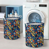 Tropical Buttterfly And Flower Hawaii Laundry Basket - Polynesian Pride