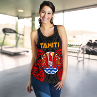 Tahiti Polynesian Women's Racerback Tank - Tahitians Spirit - Polynesian Pride