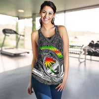 Guam Women's Racerback Tank - Turtle Guam Seal Chamorro - Polynesian Pride