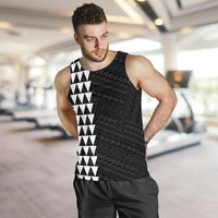 Hawaii Kakau Polynesian Hammerhead Shark Map Men's Tank Top - White - Polynesian Pride