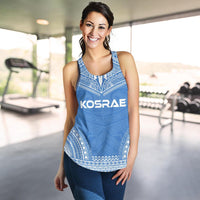 Kosrae Women's Racerback Tank - Polynesian Chief Flag Version - Polynesian Pride