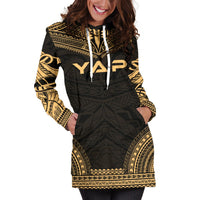 Yap Women's Hoodie Dress - Polynesian Gold Chief - Polynesian Pride