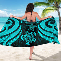 American Samoa Sarong - Tentacle Turtle Turquoise - Polynesian Pride