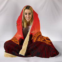 American Samoa Custom Personalised Hooded Blankets - Tribal Tuna Fish - Polynesian Pride