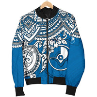 Yap Polynesian Bomber Jacket (Men) - Polynesian Turtle - Polynesian Pride