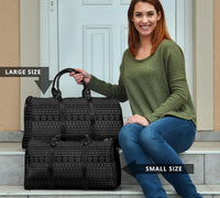 Polynesian Tattoo Tribal Gray Hawaii Travel Bag - Polynesian Pride