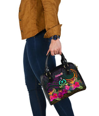 Vanuatu Personalised Shoulder Handbag - Summer Hibiscus - Polynesian Pride