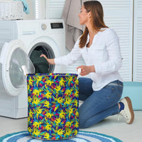 Tropical Pattern Mix Hawaii Laundry Basket AH - Polynesian Pride